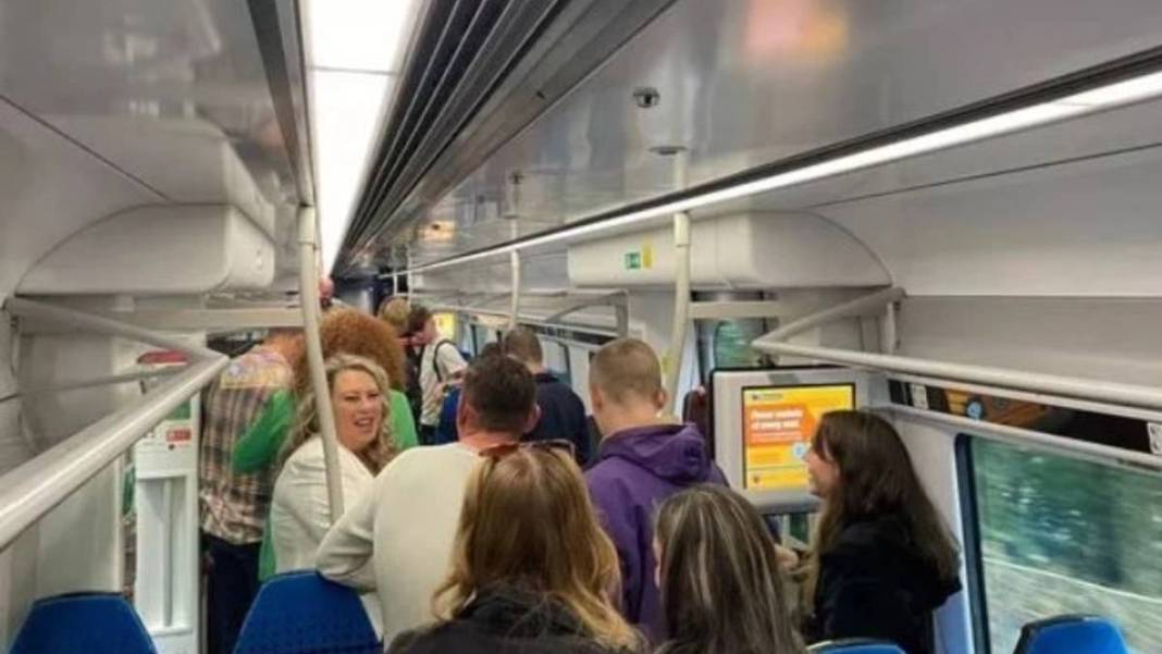 Hızlı trende yılan dehşeti! Yılanı görenler trende kaçacak yer aradı ama... 1